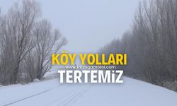 Köy yolları tertemiz!