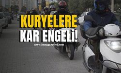 Moto kuryelere kar engeli!