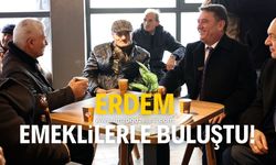 Tahsin Erdem, Emekli Kıraathanesinde emeklilerle buluştu