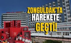 Zonguldak'ta hastanede yangın tedbiri için harekete geçildi!