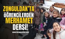 Zonguldak Attila İlkokulu Öğrencilerinden Merhamet Dersi! | Zonguldak Haberleri