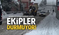 Zonguldak Belediyesi Ekipleri Kar Küreme Çalışmalarına Devam Ediyor | Zonguldak haber