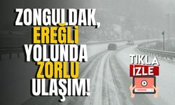 Zonguldak-Ereğli Yolunda Beyaz Örtü! Kar Yağışı Ulaşımı Zorluyor! | İmza