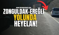 Zonguldak-Ereğli Yolunda Heyelan Nedeniyle Trafik Durdu! | Zonguldak Haberleri