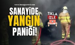 Oto sanayide yangın paniği!