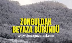 Zonguldak’ta beklenen kar yağışı başladı!