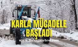 Zonguldak Belediyesi karla mücadeleye başladı!