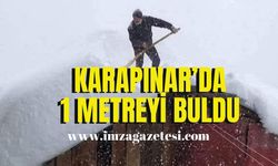 Karapınar kara teslim! 1 metreyi buldu