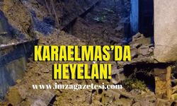 Karaelmas’da heyelan! Yol kapandı