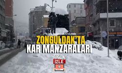 Zonguldak’ta görülmeye değer kar manzaraları!