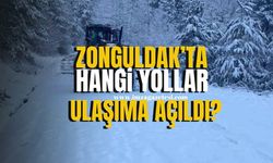 Zonguldak’ta kar yağışından kapalı 142 köy yolundan 75’i ulaşıma açıldı!