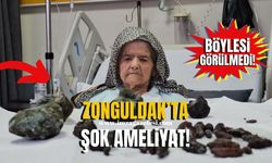 Zonguldak'ta şok ameliyat! Midesinden 63 Çekirdek ve 5 Taş Çıkarıldı!