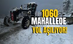 Kar yağışından 1060 mahallede yol açma çalışmaları!