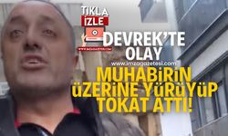 Zonguldak’ın Devrek ilçesinde müteahitten muhabire saldırı