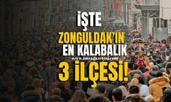 TÜİK açıkladı! İşte Zonguldak'ın en kalabalık 3 ilçesi!