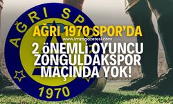 Zonguldakspor maçı öncesi Ağrı 1970 Spor’da 2 önemli eksik