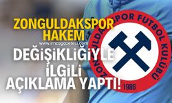 Zonguldakspor'dan hakem değişikliği açıklaması!