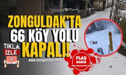 Zonguldak’ta 66 köy yolu kapalı! | Zonguldak Haberleri