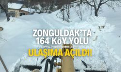 Zonguldak’ta kapalı 164 köy yolu ulaşıma açıldı!