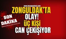 Zonguldak'ta olay! Üç kişi can çekişiyor! Ekipler olay yerinde... | Zonguldak Haberleri