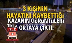 3 kişinin hayatını kaybettiği kazanın görüntüleri ortaya çıktı