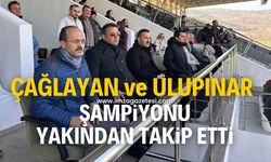 AK Parti Zonguldak İl Başkanı Mustafa Çağlayan ve Devrek Belediye Başkanı Özcan Ulupınar şampiyonu tribünden takip etti