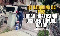 Bu kadarına da pes! KOAH hastasının oksijen tüpünü çaldı