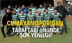 Cumayanıspor taraftarının önünde şoka uğradı