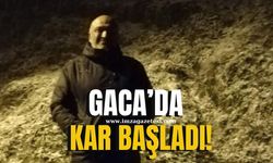 Gaca'da kar başladı