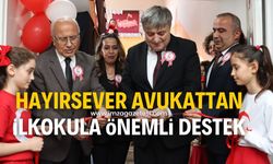 Hayırsever avukattan ilkokula destek!