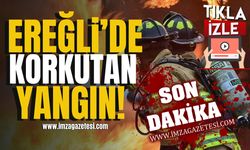 Ereğli’de korkutan yangın! Ekipler olay yerinde! | Ereğli Haberleri