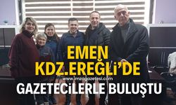 KARAELMAS GAZETECİLER DERNEĞİ BAŞKANI MUSTAFA EMEN KDZ. EREĞLİ’DE GAZETECİLERLE BULUŞTU