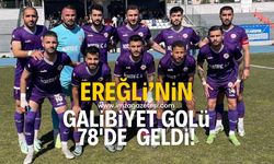 Kdz.Ereğli Belediyespor 78.dakikada bulduğu golle galibiyete uzandı