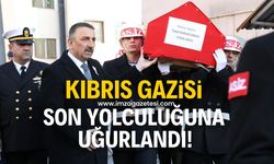 Kıbrıs gazisi son yolculuğuna uğurlandı