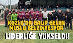 Kozlu'dan galibiyetle ayrılan Muslu Belediyespor liderlik koltuğuna oturdu