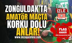 Zonguldak’ta Amatör Maçta Korku Dolu Anlar! Ölümle Burun Buruna Geldi! | Zonguldak Haberleri