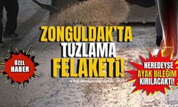 Zonguldak'ta Tuzlama Felaketi! Kaldırımlardaki Kum Tanecikleri Yaralanmalara Sebep Oldu!