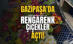 Gazipaşa’da rengarenk çiçekler açtı!