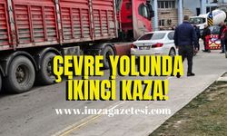 Çevre yolunda yine kaza! Tır ile otomobil çarpıştı