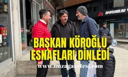 AK Parti Merkez İlçe Başkanı Sezer Köroğlu, Acılık esnafını dinledi