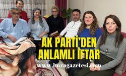 AK Parti depremzede aileyle iftar açtı