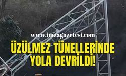 Üzülmez tünellerinde kaza!