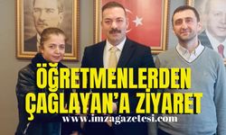 Öğretmenler’den Başkan Çağlayan’a ziyaret