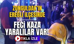 Zonguldak'ın Ereğli ilçesinde feci kaza! Yaralılar var