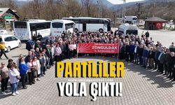 Zonguldaklı partililer yola çıktı...