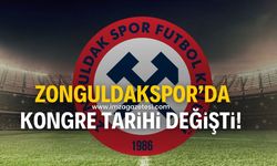 Zonguldakspor’un kongre tarihi değişti