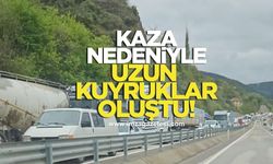 Yol kapandı, uzun kuyruklar oluştu!