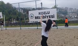 Kozlu Sahilili’nde voleybol heyecanı!