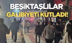 Bartın'da Beşiktaş taraftarları derbi galibiyetini kutladı