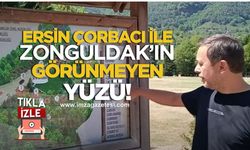 Hem geziyor, hem de Zonguldak'ı tanıtıyor!